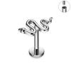 JCJEWELRY ASTM F136 Титан 16G Дизайн Змея Серьги-гвоздики для ушей и носа Трагус Хрящ Хеликс Конч Мочка Уха Женские Серьги Пирсинг Украшения
