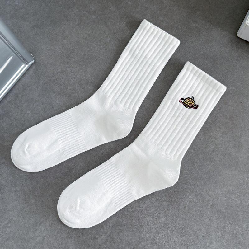 Cityboy Space Planet Mid-Calf Socks for Men & Women - Trendy West Coast Skateboarding Street Style