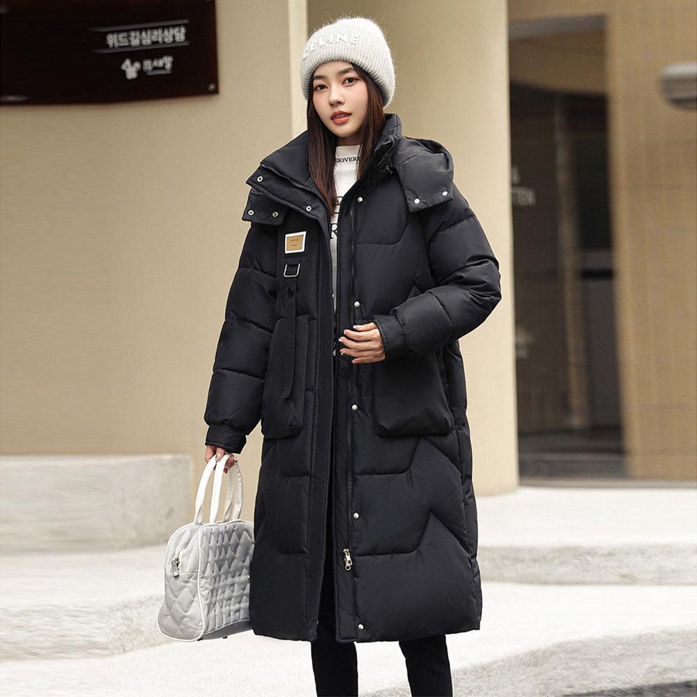 Женская зимняя одежда с капюшоном, длинное пуховое пальто, куртка, утепленный тренчкот, ветровка, парки для женщин на открытом воздухе