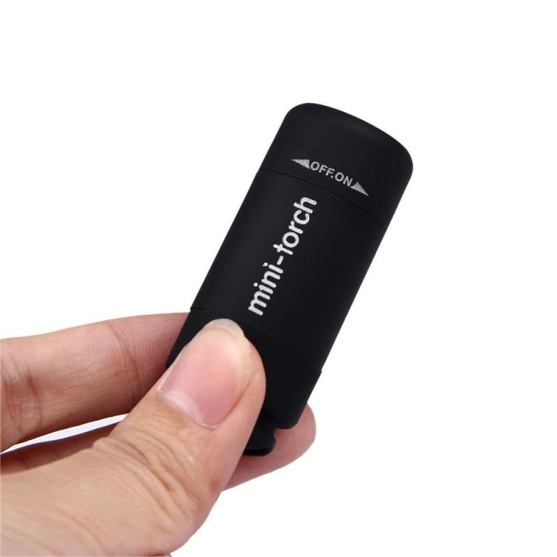 Портативный мини-фонарик USB перезаряжаемый сильный свет водонепроницаемый небольшой фонарик