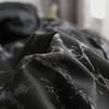 Комплект постельного белья с мраморным рисунком и однотонной расцветкой - Пододеяльник и простыня, 3 или 4 предмета