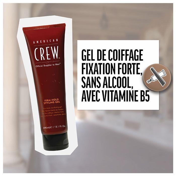 Gel coiffant - AMERICAN CREW - CABINET ATTENTE - Fixation - Enrichi Vitamine B5 - 250 ml