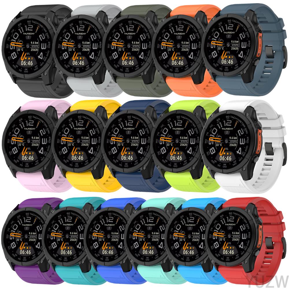 22mm 26mm Sports Silicone Strap For Garmin Fenix 5 Plus 5x Sapphire 6 6X 7 7X 8 8Pro Epix Pro Enduro 3 Quick Release Watch Bands 3