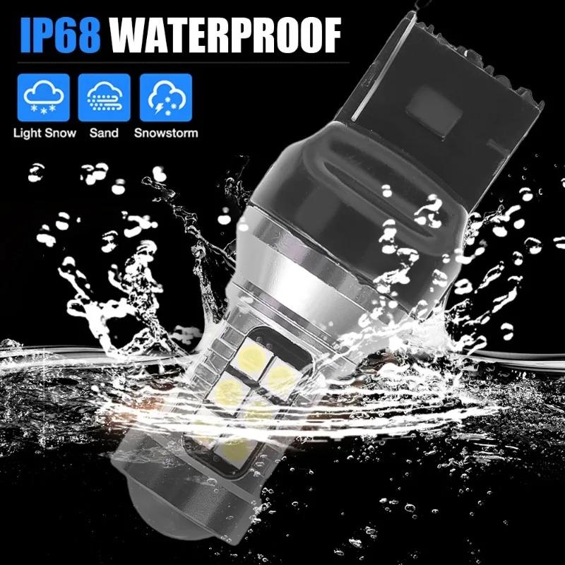 T20 Автомобильный светодиодный фонарь заднего хода 27SMD декодирующий светодиод высокой яркости Rogue Reversing Light T15 W16W 7440 7443 3156 3157 Сигнальный фонарь