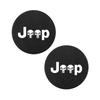 APK6  Leather Coaster Anti-noise Water Cup Pad Cushion Accessories For Jeep Grand Cherokee Wrangler Gladiator Compass Renegade Patriot