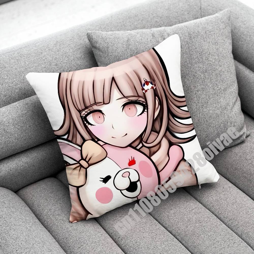 D-Danganronpa Чиаки Нанами Дзюнко Эносима Наволочка для декоративной подушки 35x35 см 45 см Квадратная Наволочка для домашней подушки