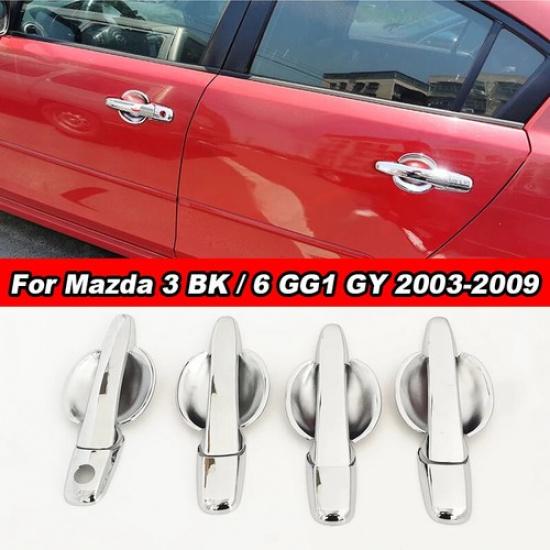 12 шт. Хромированная накладка на ручку двери для Mazda 3 6 2003-2008 Для Mazda 5