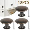 12PCS/Set Vintage Cabinet Knobs Antique Zinc Alloy Drawer Knobs Kitchen Round Dresser Knobs Vintage Cabinet Knobs 30x21x17cm