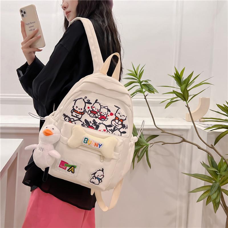 Lovely Isn Wind Soft Girl Little Fresh Backpack Small College Students Light Primary School Students Backpack Bag.