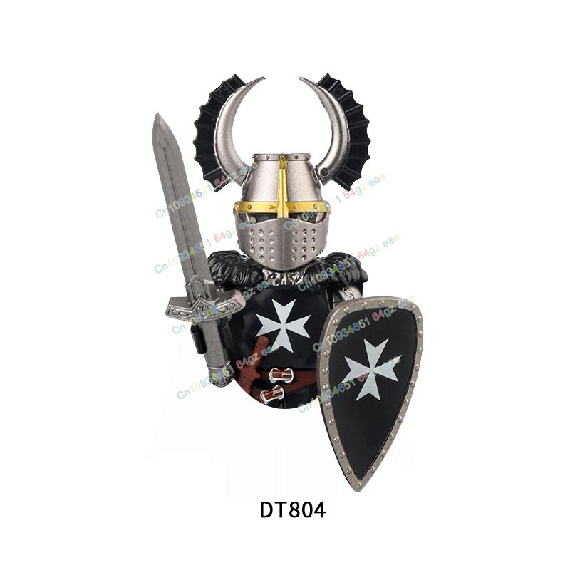 Фигурки Средневековья Рыцари Боевой конь Тяжелая кавалерия Воины Боевой конь Строительные блоки Кирпичики Игрушки Для детей подарок