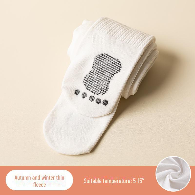 Children's Anti-Slip Combed Cotton Leggings: Autumn & Winter Twisted Brushed Design