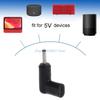 R6FF Type C Female Input to 3.5mm x1.35mm Power Charging Adapter 90 Degree Adapter