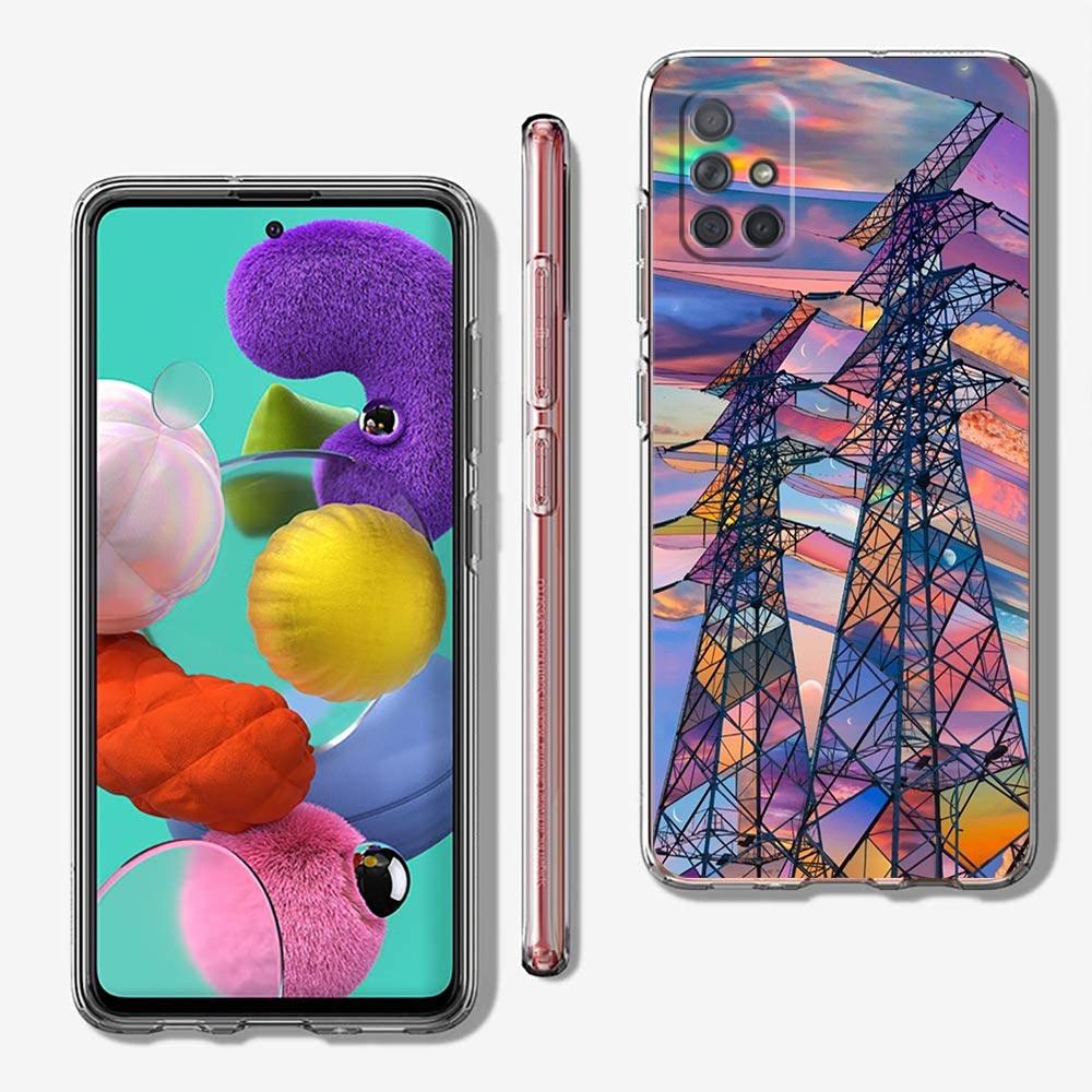 Cute Pretty Indie Hot Pink Phone Case For Samsung A13 A33 A73 A53 A23 A51 A71 A21S A12 A31 A41 A05s A03S A15 A25 A32 5G Cover