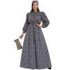 Pastoral Cos Medieval Floral Vintage Dress, Farm Colonial Stage Performance Suit Castle