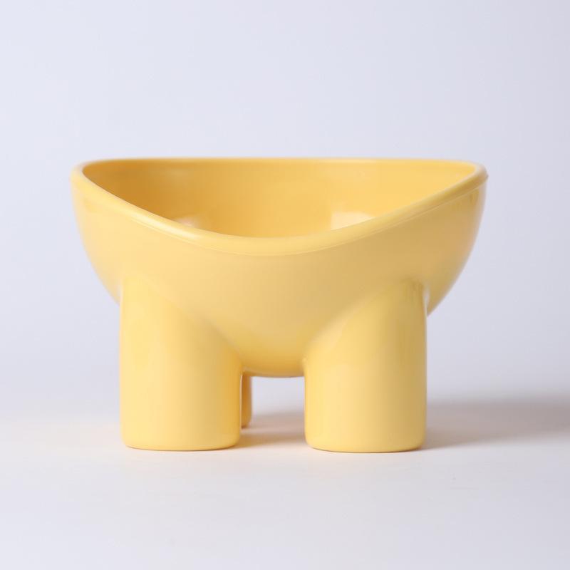 Ergonomic Pet Bowl with High Foot Design for Small Dogs and Cats