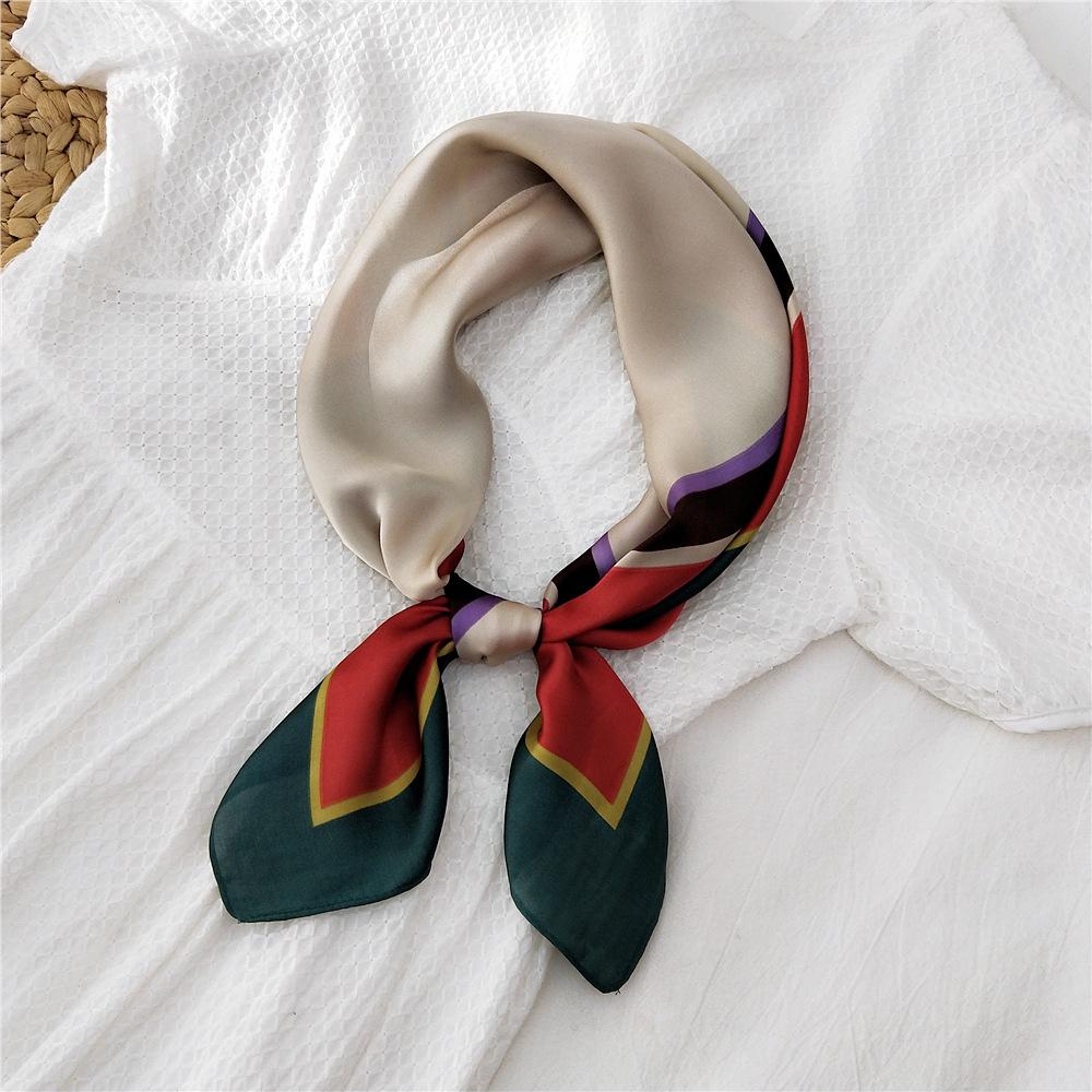 Fashion Decoration Scarf Hairband Tie Hair 70 Small Square Scarf Silk Scarf Women'S Spring And Autumn Versatile Small Scarf Professional Scarf