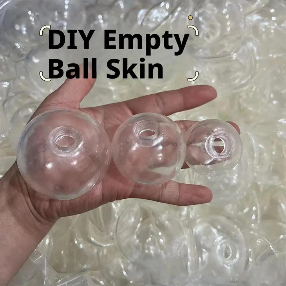 6Pcs Elastic Stretchable Clear Empty Ball Transparent Squishy Empty Shell Squish Toy Production