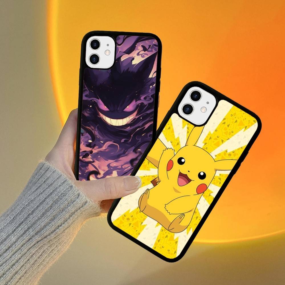 1pc Popular Cartoon Anime P-PokemonS Phone Case Silicone PC+TPU For For IPhone 11 12 13 14 15 16 Plus Pro Max Cover