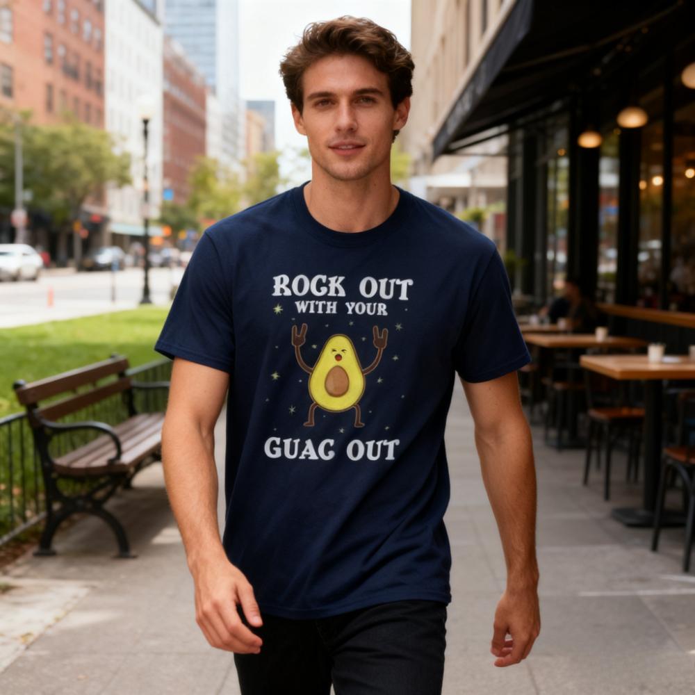 Зажги с футболкой 'You Guac Out Avocado' Мужская Женская Футболка Guacamole Вегетарианство Веганский Хлопок Короткий Рукав Унисекс