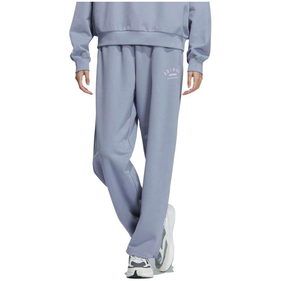 Adidas Knitted Sweatpants Women's Silver Gray Violet IK3513