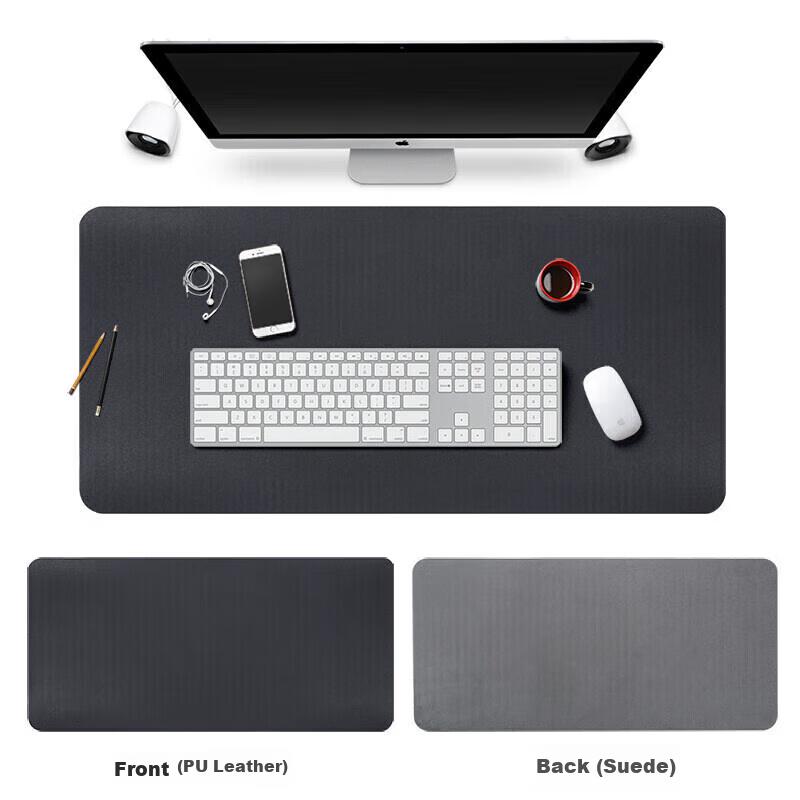 BUBM Large Mouse Pad, Desk Mat, Office Desk Pad, Tablecloth, Laptop Pad, Gaming Mouse Pad, Extra Large, Customizable, Black, Extra Large Size