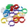 30 Pcs Chicken Duck Turkey Goose 2.5cm Clip Ring Quail Foot Rings Poultry Carry Supplies 6 Different Colors