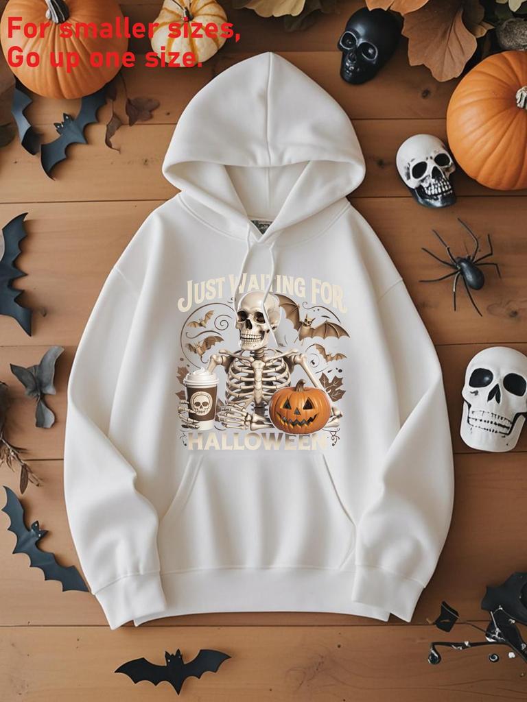 Diseño de moda de otoño e invierno para productos de adquisición_ sudaderas con capucha estampadas para fiesta de Halloween para