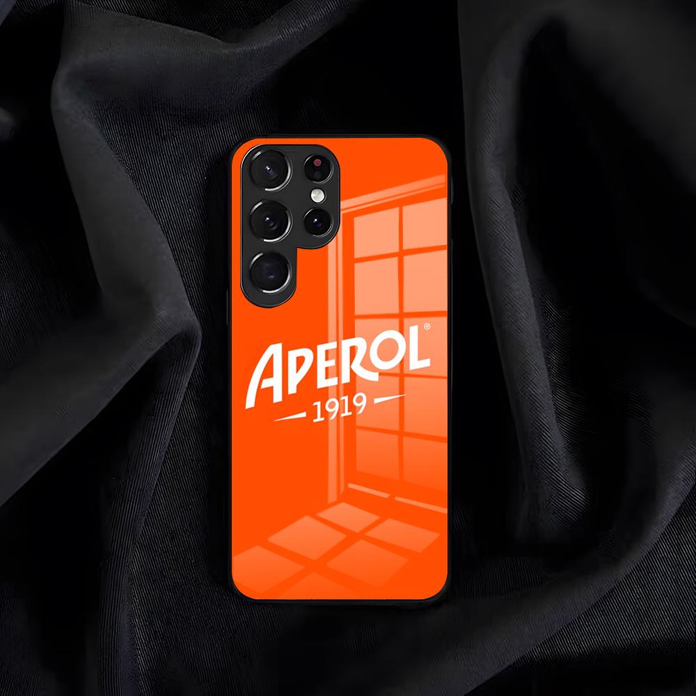 Чехол для телефона A-Aperol S-Spritz для Samsung S26 S25 Edge S24 S23 S22 S21 S20 Ultra Plus FE Стеклянная крышка