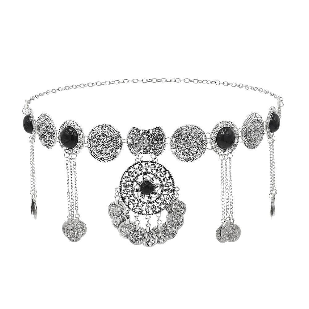 Metal Tassel Belly Chain Adjustable Body Chain Versatile Ethnic Style Belt Dress Ornament