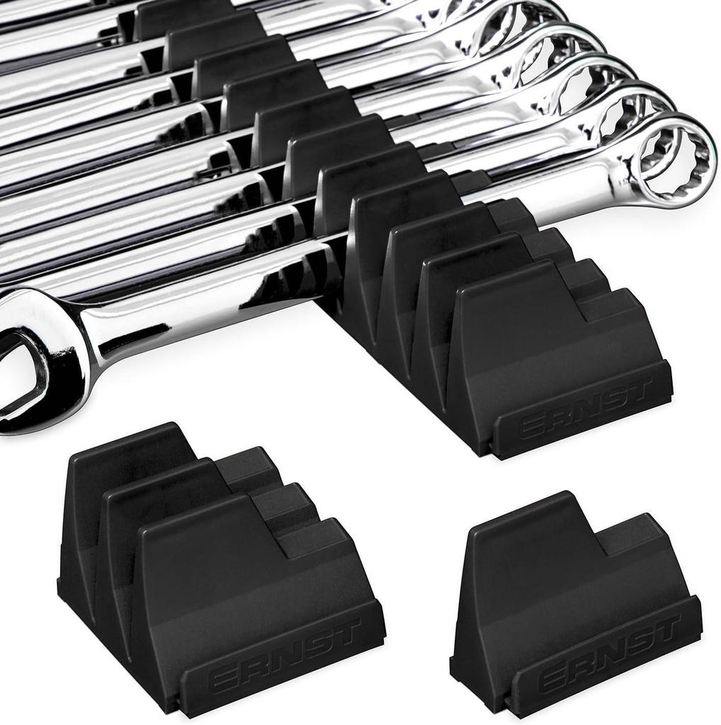 Wrench Organizer Rack: Holds Up To 20 Wrenches for Storage and Organization