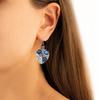 Tanzanite Gemstone Unisex Women's Gift For Her Silver Jewelry Earring 1.5''