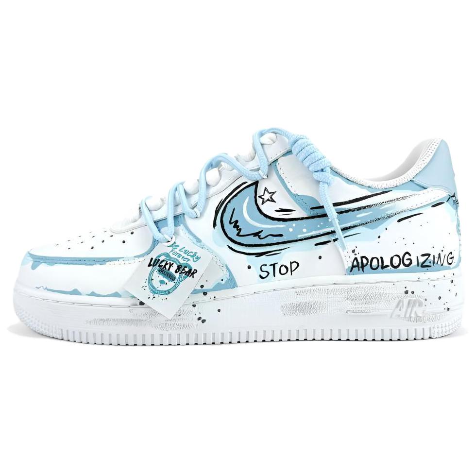 Nike Air Force 1 Air Force 1, Maris Sal Monologue Thermal Coverage Low top Skateboard Shoes Unisex Sky Blue CW2288-111(Team405-)