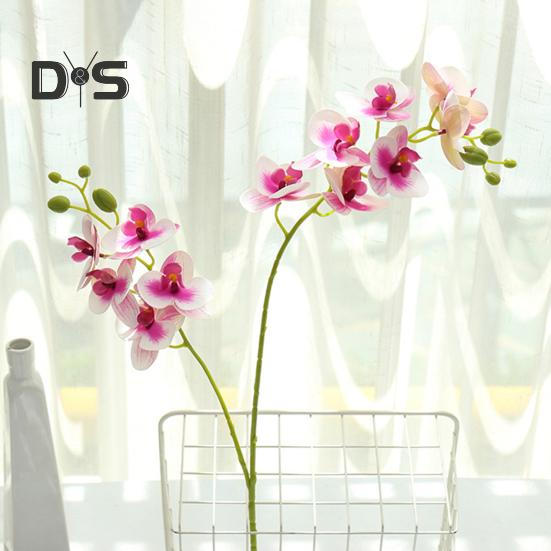 Medoc Artificial Orchid 3D Print Desktop Ornaments Plastic Bedside Living Room Simulation Plant for Office