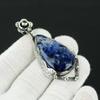 Sodalite Gemstone Pendant, 925 Sterling Silver Jewelry Pendant, Natural Sodalite Gemstone Jewelry Pendant For Women, Pendant For Gifts