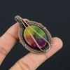 Rainbow Solar Quartz 999 Copper Wire Wrapped Pendant, Handmade Gemstone Pendant Jewelry, Gifts For Wife Brand New Pendant