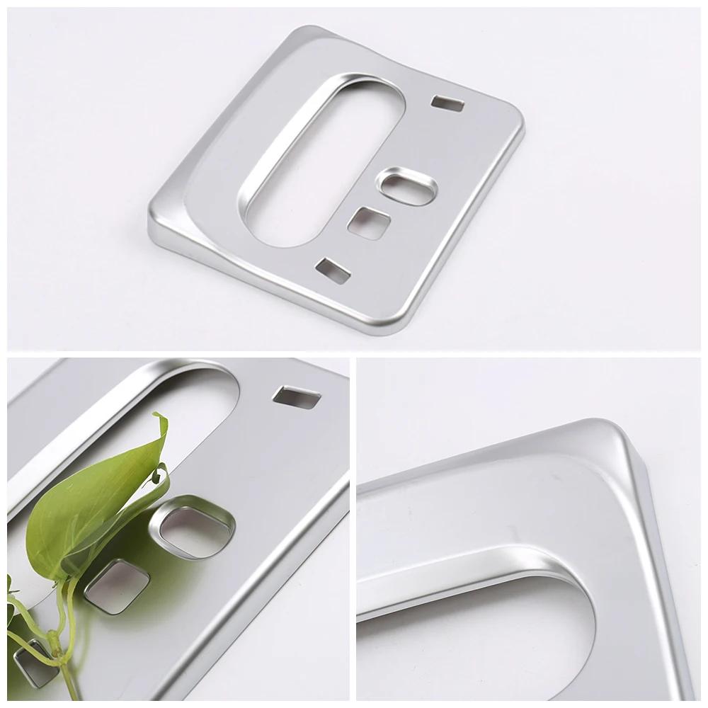 Для Nissan Qashqai J11 2014 2020 автомобильный фонарь для чтения на крыше автомобиля рамка декоративная крышка отделка матовая серебристая наклейка