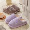 Женские нескользящие домашние тапочки из хлопка с толстой подошвой для весны, осени и зимы — уютные и теплые для домашнего использования