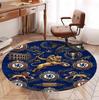 Chelsea Football Club Pattern Round Rug, Indoor/Outdoor Mat, for Picnic, Gameroom, Bedroom, Office, Living Room, Home Decor Carpet, Birthday Gift
