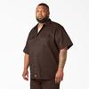 Рабочая рубашка Dickies с коротким рукавом Темно-коричневая 1574 M