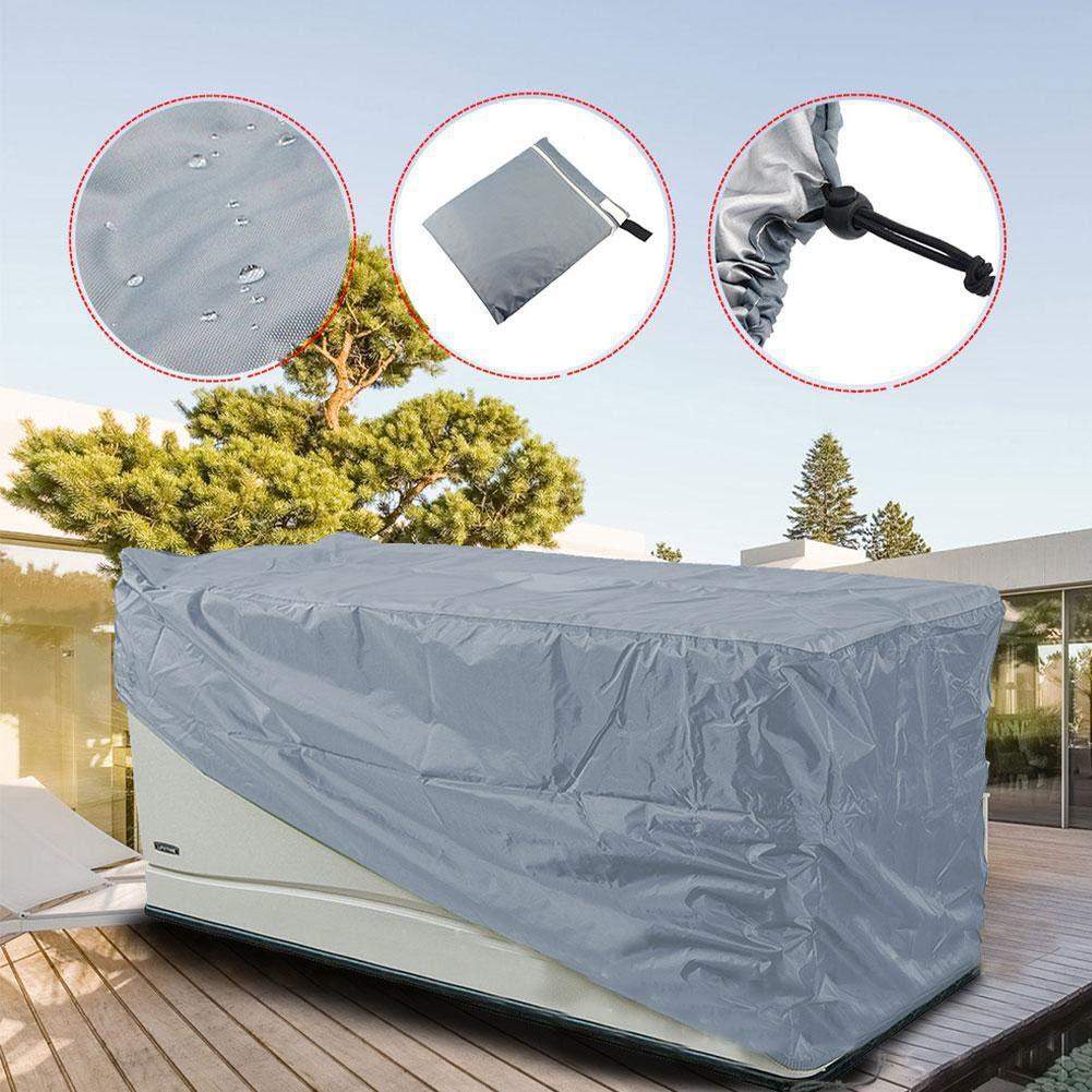 Большой чехол для палубного ящика, водонепроницаемый, прочный, садовый пуф, покрывающий всепогодное уличное покрытие, подходит для Keter Suncast Lifetime