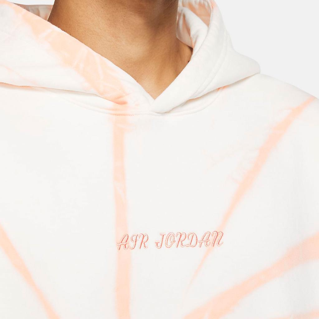 Air Jordan Tie-Dye Hoodie With Large Back Logo Print Men Tops Sail-White DR2647-134