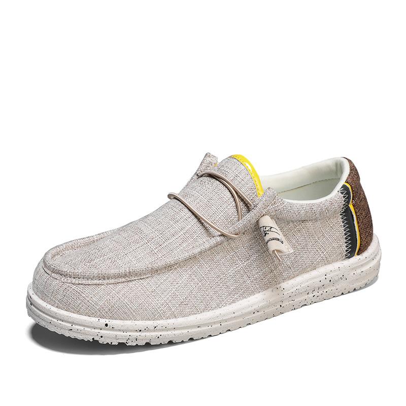 Модные мужские повседневные парусиновые туфли мужские мокасины дышащие туфли на плоской подошве мужские вулканизированные туфли для вождения размера плюс 48 для ходьбы