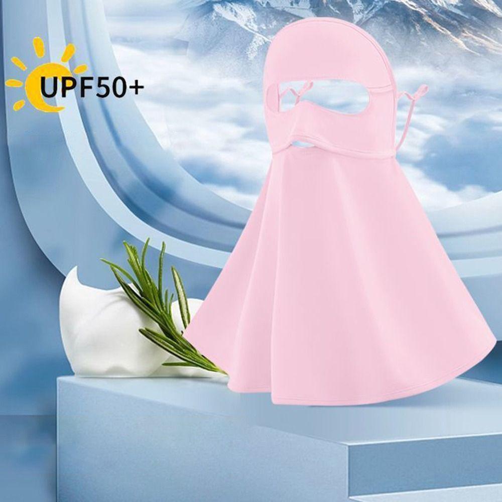 UV Protection Summer Breathable Mask Face Neck Shoulder Sunscreen Shawl for Women