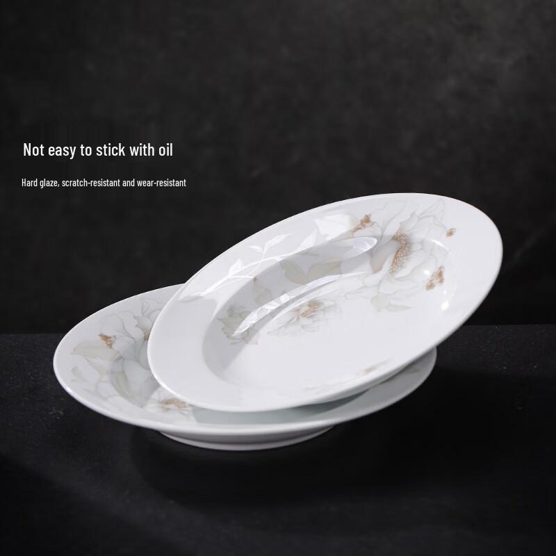 Цзиндэчжэньская керамика, набор из 6 глубоких обеденных тарелок 8 дюймов