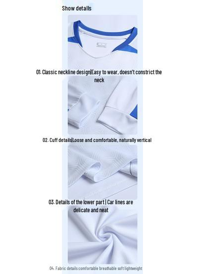 Тренировочный футбольный костюм Kelme с длинным рукавом - Круглый вырез, Дышащий, Весна/Осень.