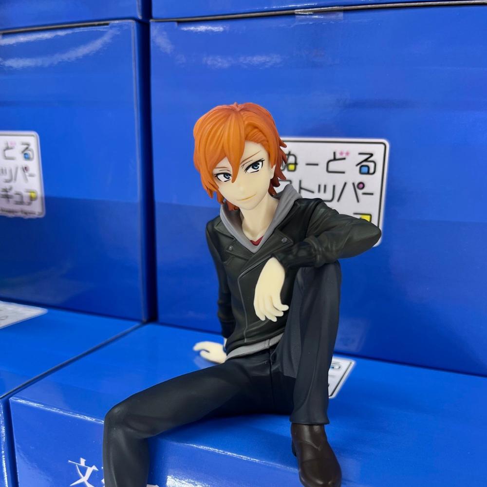 Япония Аниме фигурки BSD Фигурка Дадзай Осаму Накахара Чуя Лапша Пресс экшн-фигурка ПВХ Модель Коллекция Игрушка Рождественский подарок