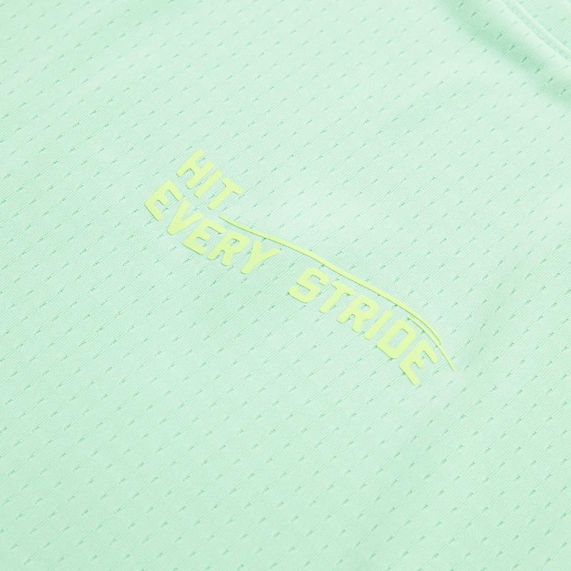 Li-Ning Летняя дышащая простая обычная футболка с круглым вырезом с коротким рукавом унисекс Топы ATSU570-1