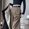 2024 Women's High Waist Wide Leg Suit Pants - Korean Fashion, Spring/Autumn, Loose & Casual Fit