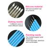 5Pcs Silicone Nail Art Dotting Pen Aplicator Dual Heads Plastic Handle Manicure Emboss Carving Polish Sculpture Tool