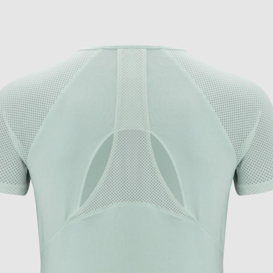 Under Armour RUSH Set in Sleeve T Shirt Women's Green 1376335-592